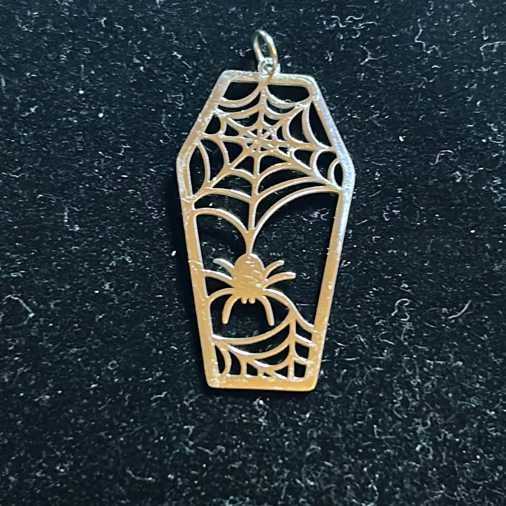 Coffin shaped pendant